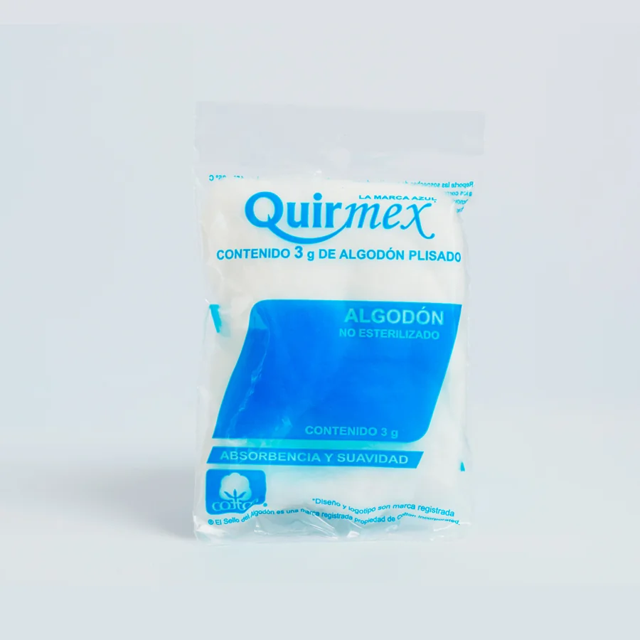 Pleated absorbent cotton 3 g