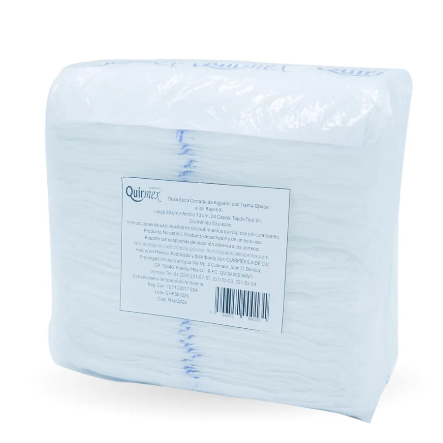 X-ray detectable gauze 10 × 20 cm