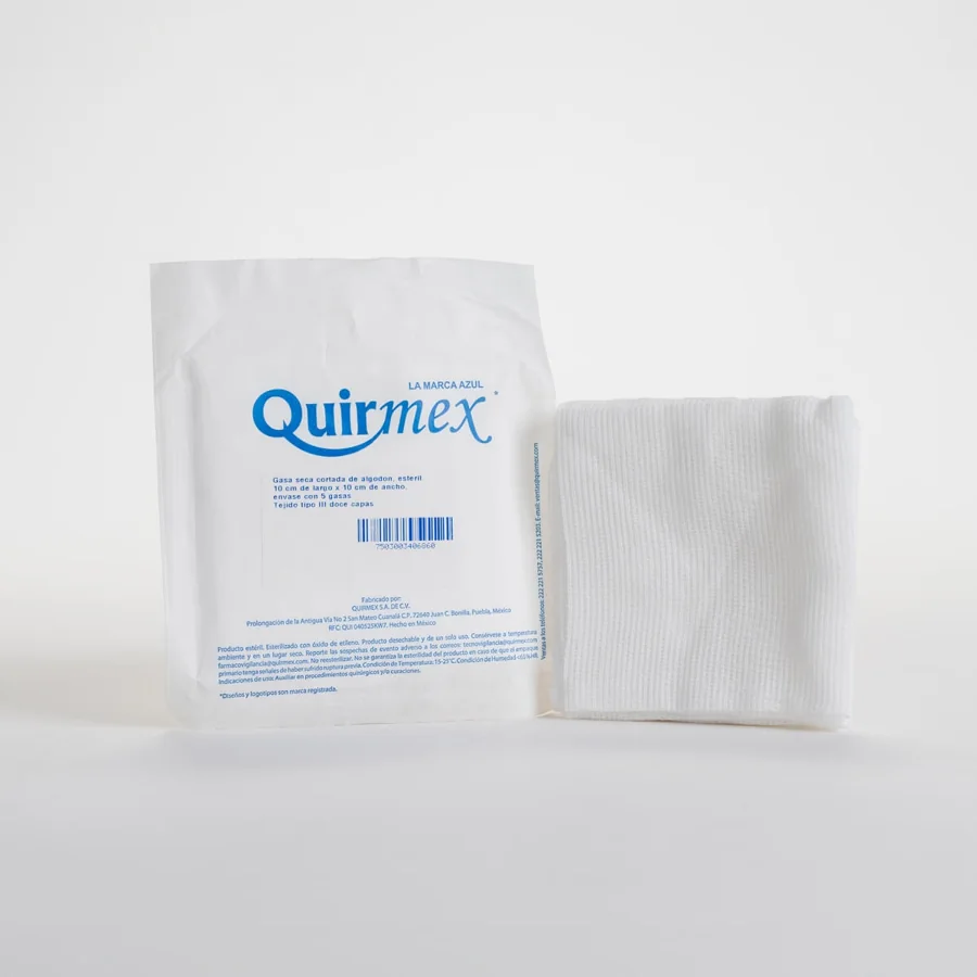Sterile gauze sponge 10 cm × 10 cm